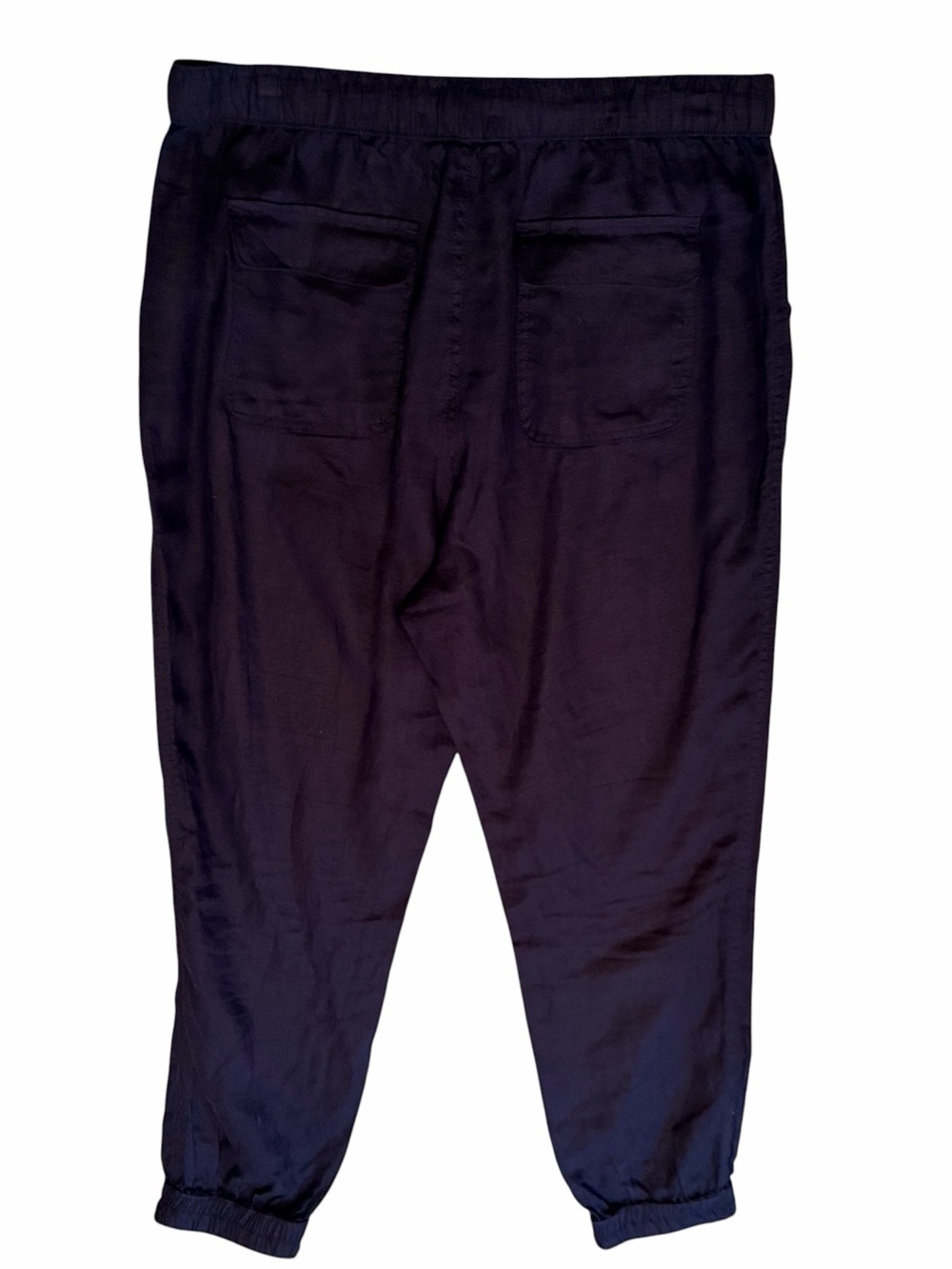 C&C California Navy Blue Linen Drawstring Jogger Pant L - Picture 4 of 8